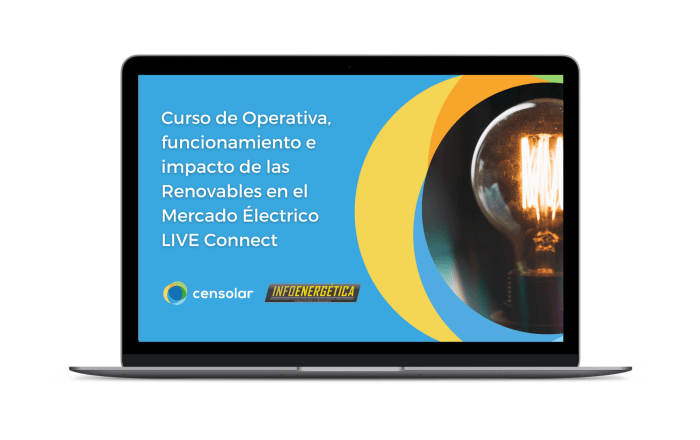 Curso de Operativa, funcionamiento e impacto de las Renovables en el Mercado Eléctrico LIVE Connect