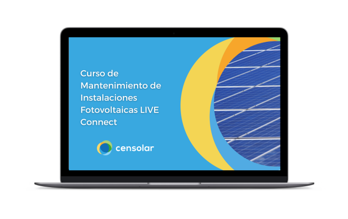 Curso de Mantenimiento de Instalaciones Fotovoltaicas LIVE Connect